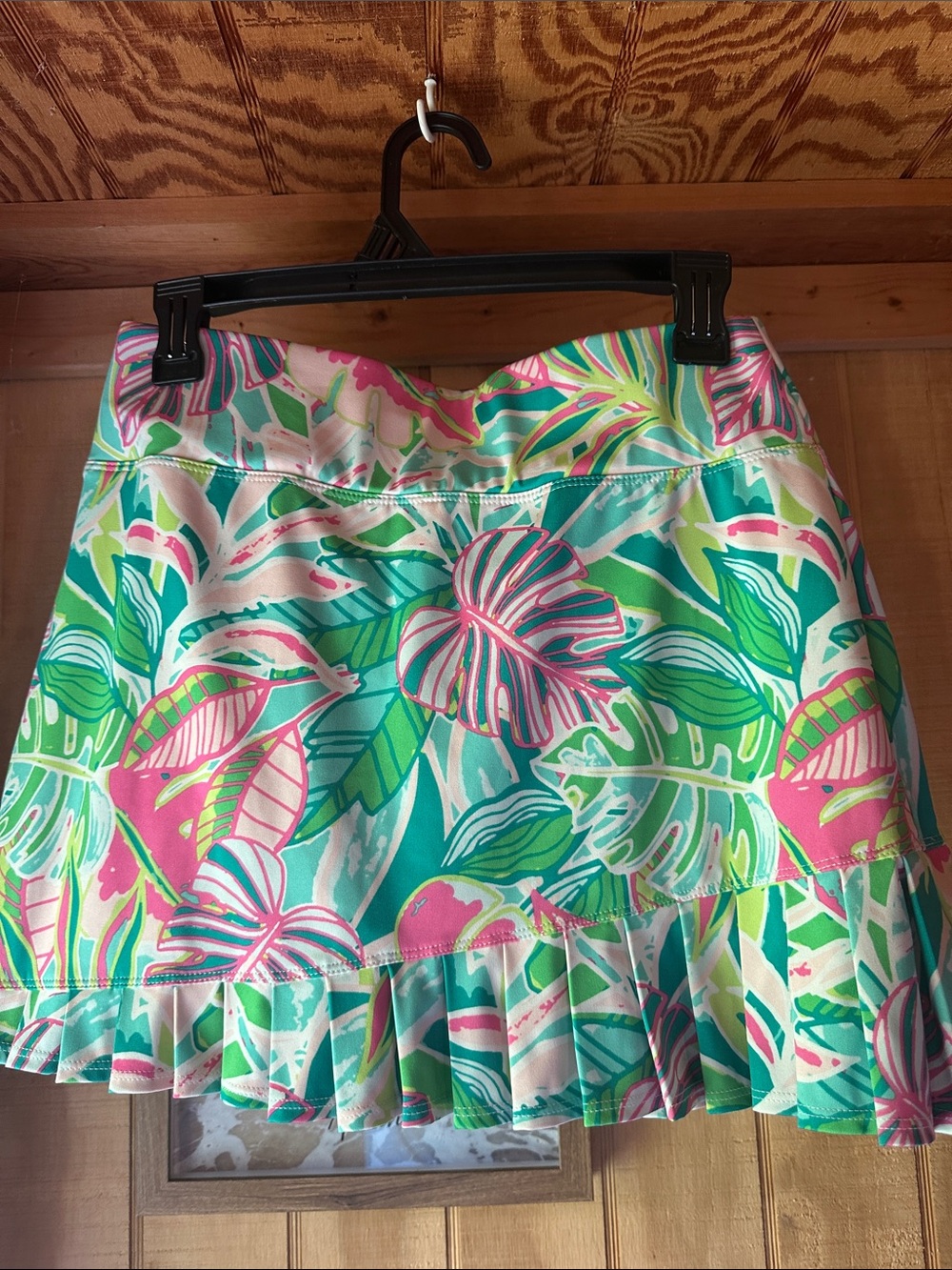 Sigrid Olsen Tropical Golf and Tennis Skort in Pink & Green 8261.5